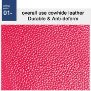KB196 Top-grain Leather Large Capacity Multi-function 36-Bit Anti-magnetic RFID Organ Card Package Wallet(Purple)