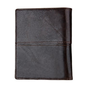 8232 Antimagnetic RFID Men Oil Wax Leather Wallet with Detachable Card Holder