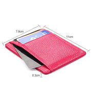 KB37 Antimagnetic RFID Litchi Texture Leather Card Holder Wallet Billfold for Men and Women (Coffee)