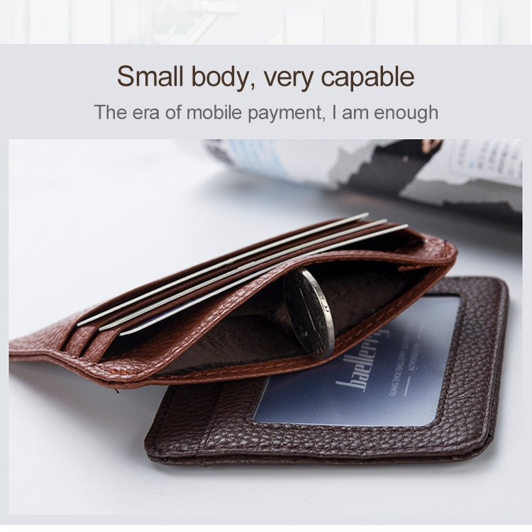 KB37 Antimagnetic RFID Litchi Texture Leather Card Holder Wallet Billfold for Men and Women (Lake Blue)