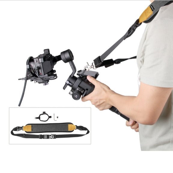 Sunnylife RO-Q9228 Handheld Gimbal Special Lanyard Shoulder Strap + Fixed Ring Hang Buckle for DJI RONIN-SC
