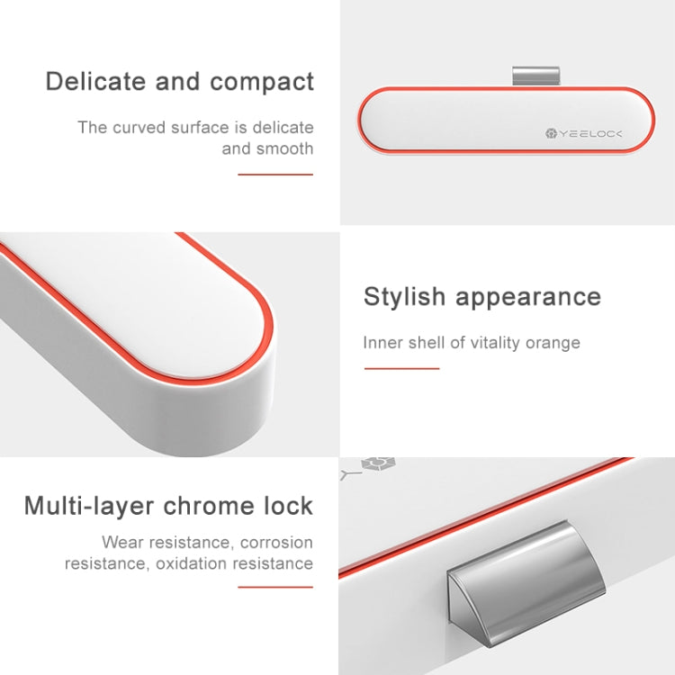 Original Xiaomi Youpin YEELOCK Smart Drawer Cabinet Lock Switch, US Plug(White)