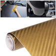 Car Decorative 3D Carbon Fiber PVC Sticker, Size: 152cm x 50cm(Gold) - Auto Film by PMC TechLife | Online Shopping South Africa | PMC TechLife
