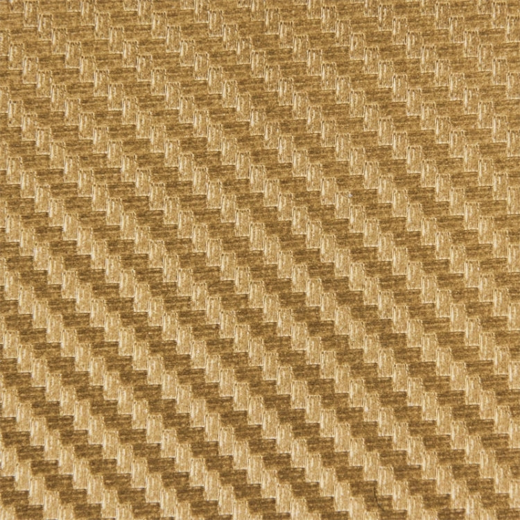 Car Decorative 3D Carbon Fiber PVC Sticker, Size: 152cm x 50cm(Gold)