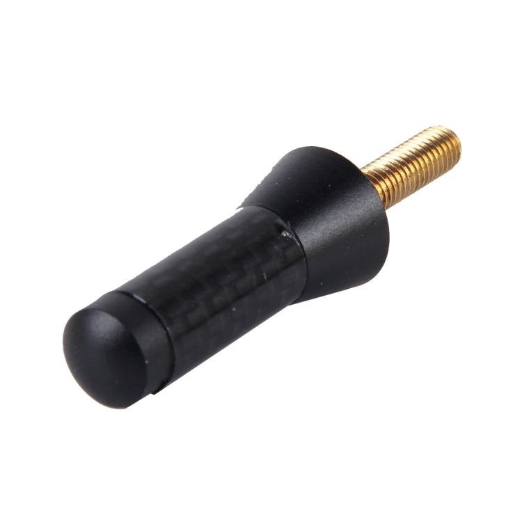 Carbon Fiber Aluminum Short Antenna Polished Universal Screws Base(Small Size)(Black)