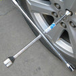 Compact Universal Tire Iron Lug Wrench with 17mm 19mm 21mm 23mm Socket Adapters - Tire Repair & Installation Tools by PMC TechLife | Online Shopping South Africa | PMC TechLife