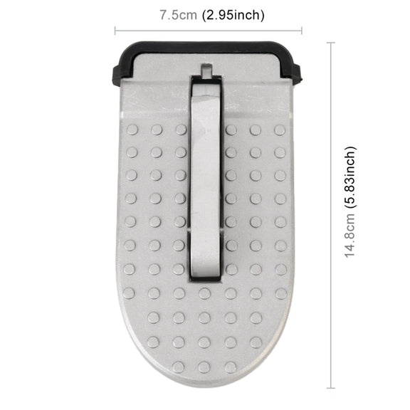 Multi-function Car Door Sill Step Pedals Pads (Silver)