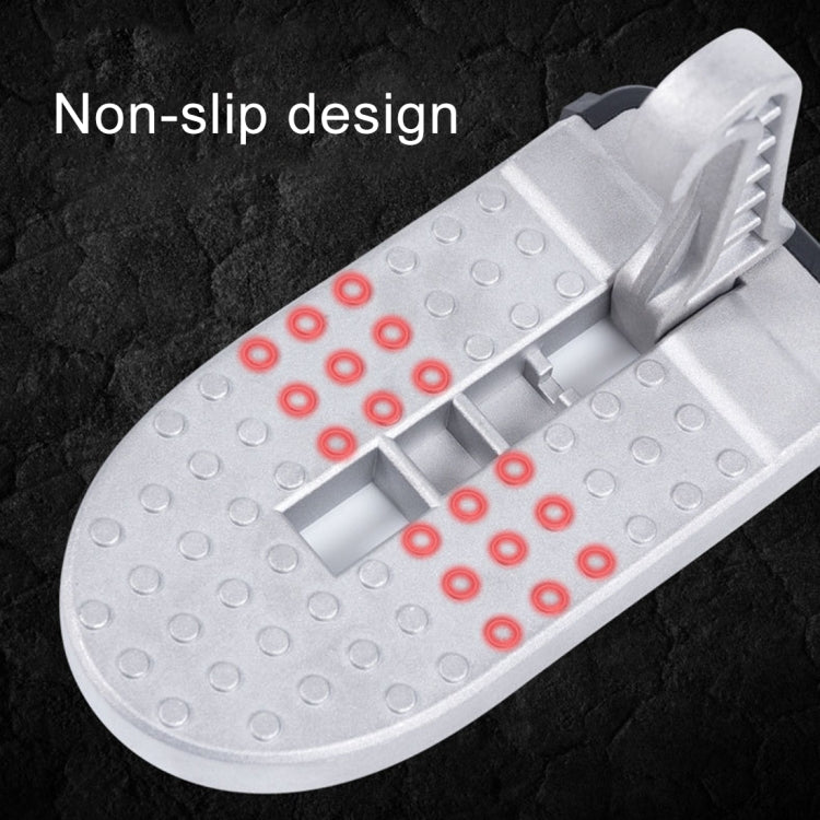 Multi-function Car Door Sill Step Pedals Pads (Silver)