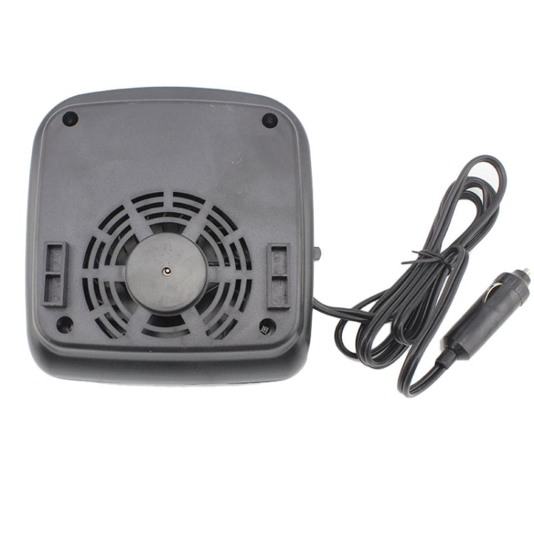 DC 12V Car Auto Vehicle Electronic Heater Fan(Black)