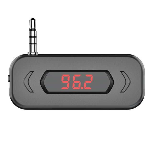 Doosl DSER116 Multifunctional Car FM Transmitter Wireless Music Receiver with 3.5mm Jack & LCD Display, Support Hands-free Call(Black)