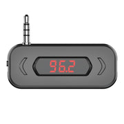Doosl DSER116 Multifunctional Car FM Transmitter Wireless Music Receiver with 3.5mm Jack & LCD Display, Support Hands-free Call(Black)