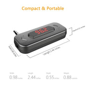 Doosl DSER116 Multifunctional Car FM Transmitter Wireless Music Receiver with 3.5mm Jack & LCD Display, Support Hands-free Call(Black)
