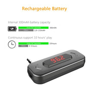 Doosl DSER116 Multifunctional Car FM Transmitter Wireless Music Receiver with 3.5mm Jack & LCD Display, Support Hands-free Call(Black)