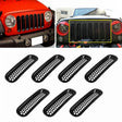 7 PCS Car Front Racing Front Grille Grid Insect Net for Jeep Wrangler JK 2007-2017 - Others by PMC TechLife | Online Shopping South Africa | PMC TechLife