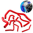 9 PCS Auto Silicone Radiator Hose Kit for Honda Civic D15 D16 EG EK 1992-2000(Red) - Engine Fittings by PMC TechLife | Online Shopping South Africa | PMC TechLife