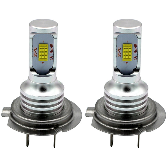 2 PCS H7 72W 1000LM 6000-6500K Super Bright White Light Car Fog LED Bulbs, DC 12-24V (White Light)