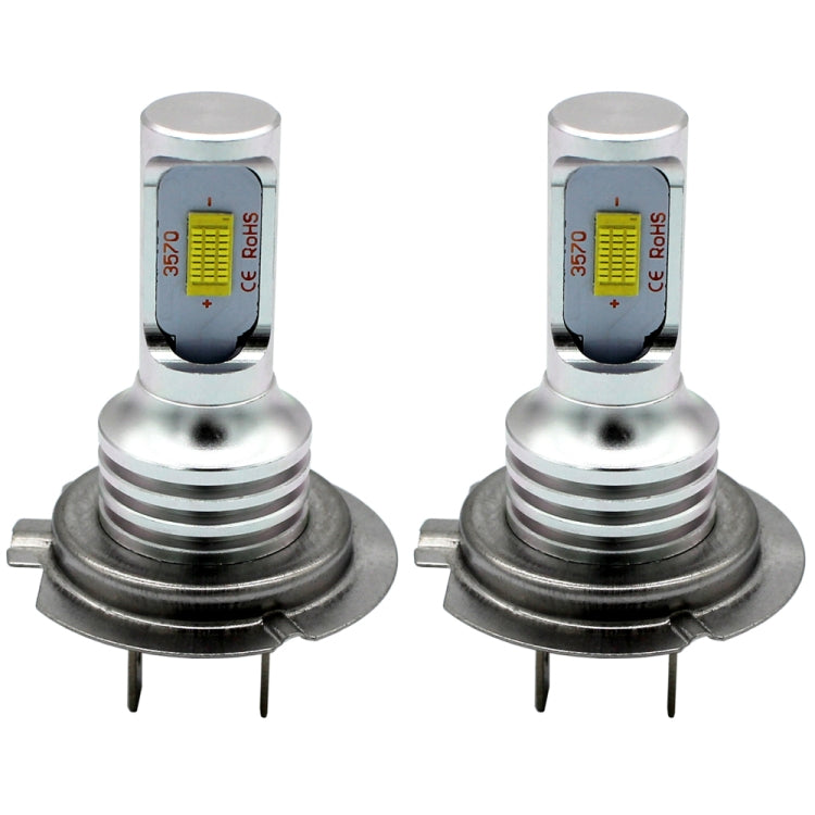 2 PCS H7 72W 1000LM 6000-6500K Super Bright White Light Car Fog LED Bulbs, DC 12-24V (White Light)