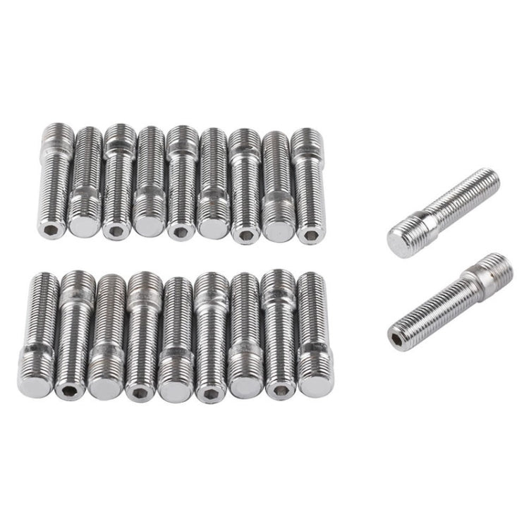 20 PCS 5cm Universal Car Modification Extended Wheels Stud Conversion M14x1.5 to M12x1.5 Screw Adapter LN032 LN033 LN044