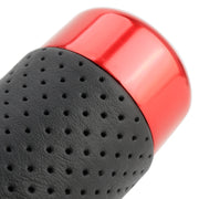 Metal Leather Long Column Car Shift Knob, Size: 18x3.3cm (Red)