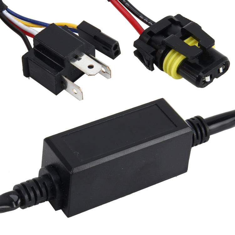 2 PCS DC 12V Universal H4 Bulb Harness Wiring Relay Harness Relay Wiring HID Relay Wiring Harness HID H4 Xenon Light System Relay Harness for Hi/Lo HID