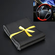 Car Genuine Leather Hand-stitched Adaptation Steering Wheel Cover, For Steering Wheel Size 37-38cm(Black) - free shipping - PMC TechLife - Order now!