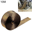 10m Titanium Gold Exhaust Wrap Auto Motor Exhaust Heat Shield Wrap Heat Resistant Wrap - Exhaust Pipes by PMC TechLife | Online Shopping South Africa | PMC TechLife