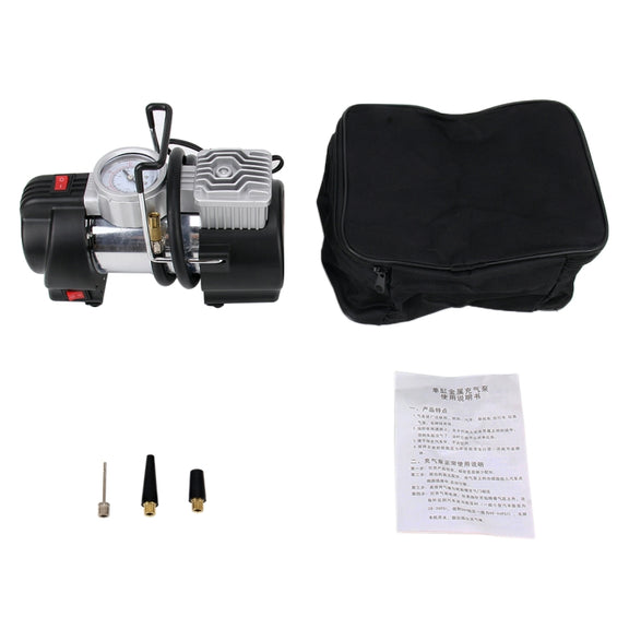 Portable 4X4 Heavy Duty Air Compressor 12V 150PSI 35LPM Pump Tire Inflatable Pump Car Tool with Working Light for Outdoor Emergency