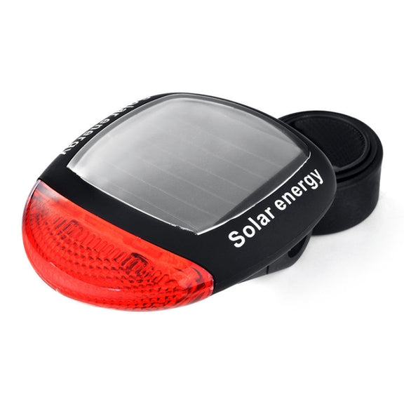 2 PCS 3W 240LM USB Solar Energy Motorcycle / Bicycle Light Set, Front Light+Back Light(Black)
