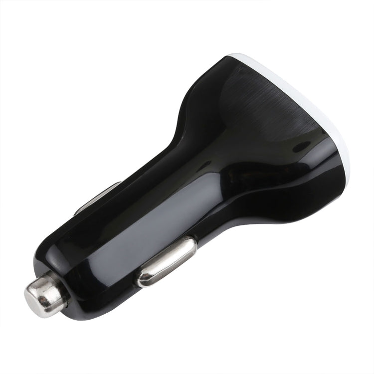 LZ-429 QC3.0 2.4A Three USB Ports Smart Quick Car Charger(Black)