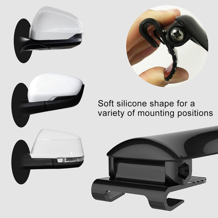 3R-094 Auxiliary Rear View Mirror Car Adjustable Blind Spot Mirror Wide Angle Auxiliary Rear View Side Mirror for Left Mirror(Black)