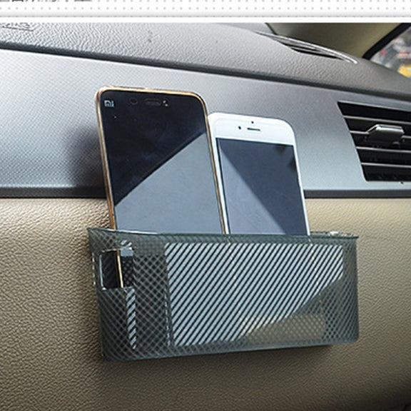 3R Car Auto Silicone Carrying Organizer Storage Vent Hanger Box Sticker Bag for Phone Coin Key and Other Small Items(Big Size)