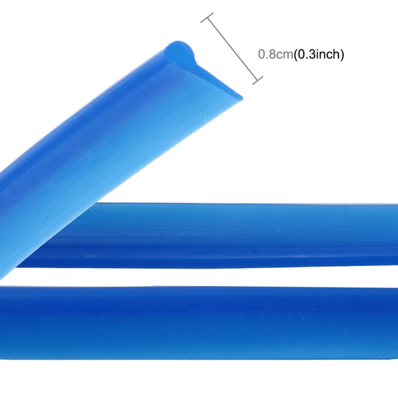 5m Flexible Trim For DIY Automobile Car Interior Moulding Trim Decorative Line Strip with Film Scraper(Blue)