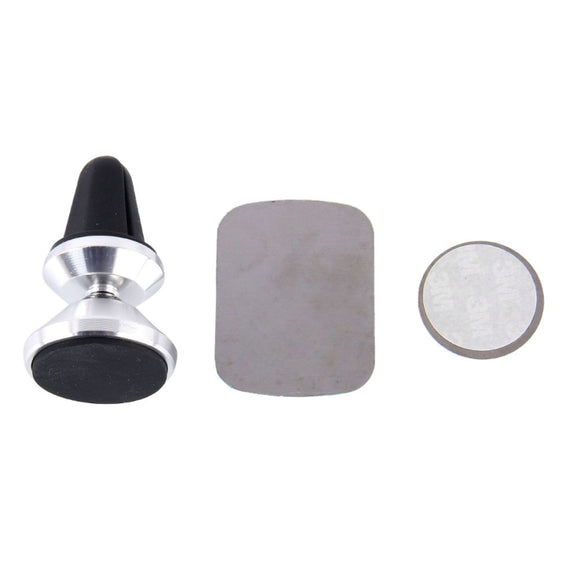 Universal Magnetic Car Air Vent Mount Phone Holder, For iPhone, Samsung, Huawei, Xiaomi, HTC and Other Smartphones(Silver)