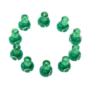 10PCS 2W T3 Wedge Instrument Panel LED Light Dashboard Gauge Cluster Indicator Lamp Bulb(Green Light)