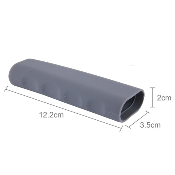 Rubber Car Hand Brake Cover Shift Knob Gear Stick Cushion Cover Car Accessory Interior Decoration Pad(Grey)
