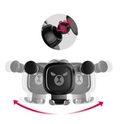 Big Eyes Pattern Gravity Cartoon Air Vent Car Mount Phone Holder(Black)