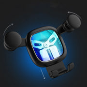 Big Eyes Pattern Gravity Cartoon Air Vent Car Mount Phone Holder(Black)
