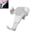 Litchi Texture Gravity Car Mount Phone Holder (White) - Car Holders by PMC TechLife | Online Shopping South Africa | PMC TechLife
