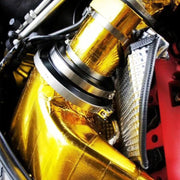 5m Exhaust Wrap Auto Motor Exhaust Heat Shield Aluminum Foil Paper Heat Resistant Wrap(Gold)