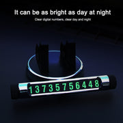 Multi-function Car Instrument Panel Mobile Phone Holder Temporary Parking Card(Gold)