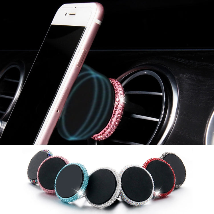 Car Diamond Magnetic Air Outlet Mobile Phone Holder(Colour)