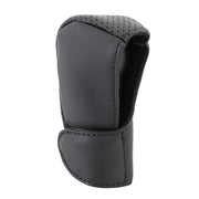 Universal Nonslip Breathable Genuine Leather Car Gear Shift Knob Cover(Black)