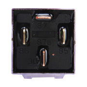 10 PCS JD-1912 80 AMP 12V Water-resistant Car Auto Four Plugs Relay with Warning Light