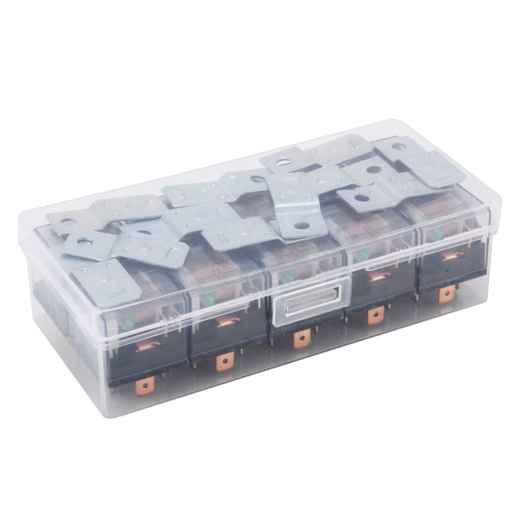 10 PCS JD-1912 80 AMP 12V Water-resistant Car Auto Four Plugs Relay with Warning Light
