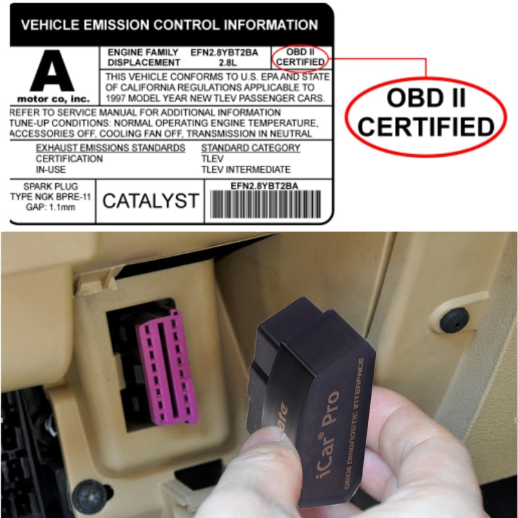 Vgate iCar Pro OBDII Bluetooth V4.0 Dual Car Scanner Tool, Support Android And iOS, Support All OBDII Protocols
