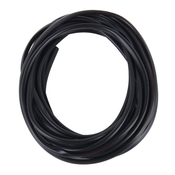5m Car Decorative Strip PVC Chrome Decoration Strip Door Seal Window Seal(Black)