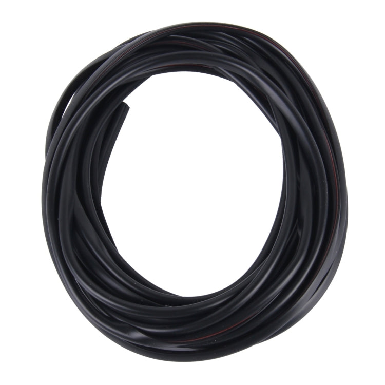 5m Car Decorative Strip PVC Chrome Decoration Strip Door Seal Window Seal(Black)