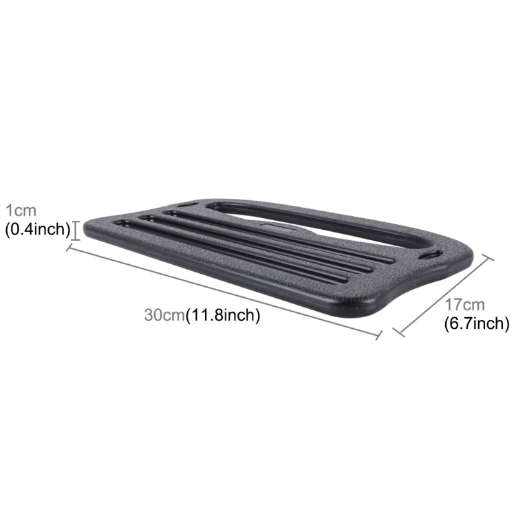 Vehicle Portable Desk Steering Wheel Multi-use Tray Stand Car Food Eating Table iPad Holder(Black)