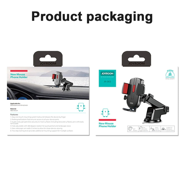 JOYROOM JR-OK3 Car New Mouse Phone Holder (Black Blue)