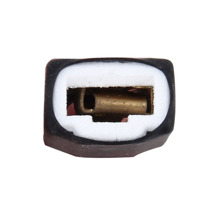 2 PCS H1/H3 Car Auto LED Bulb Ceramic Insulation Socket Holder (No Including Light)